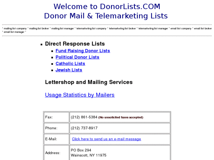 www.donorlists.com