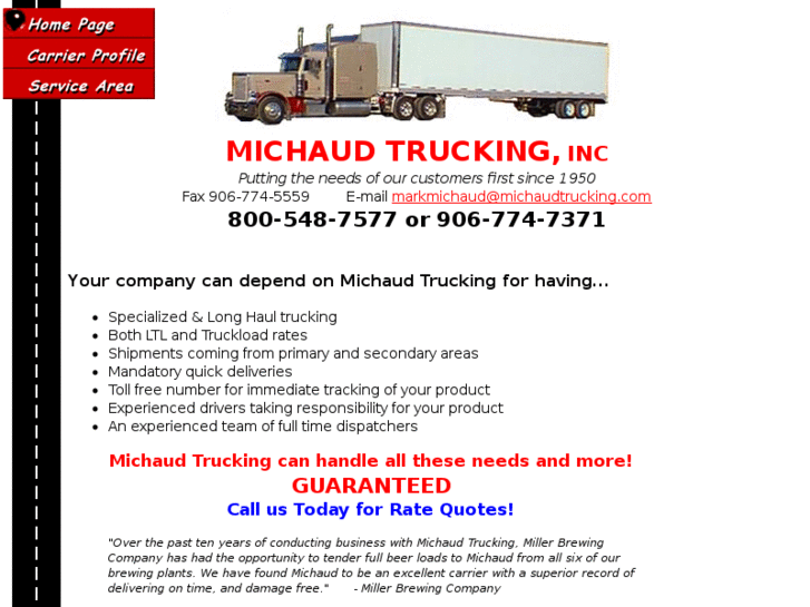 www.michaudtrucking.com