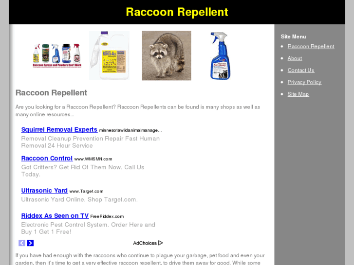 www.raccoonrepellent.net