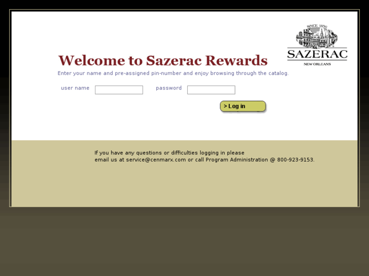 www.sazeracrewards.com