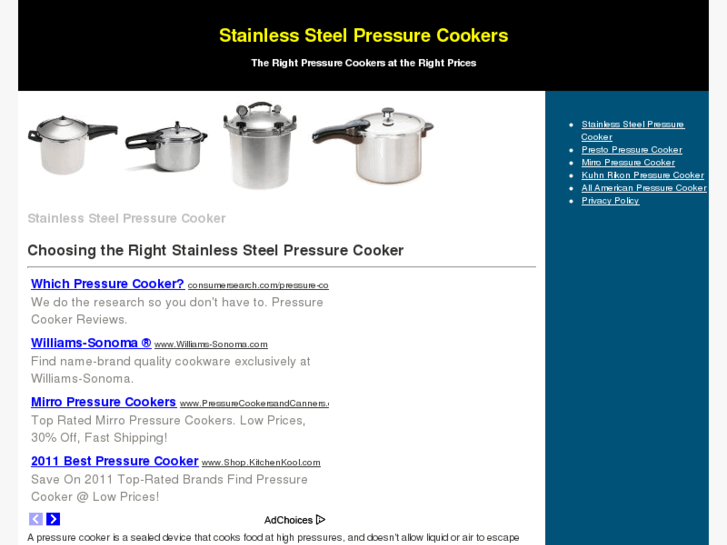 www.stainlesssteelpressurecookers.org