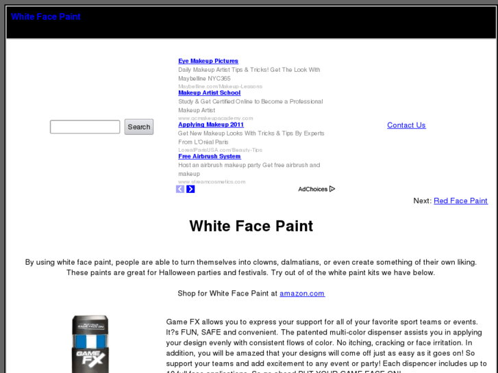 www.whitefacepaint.com