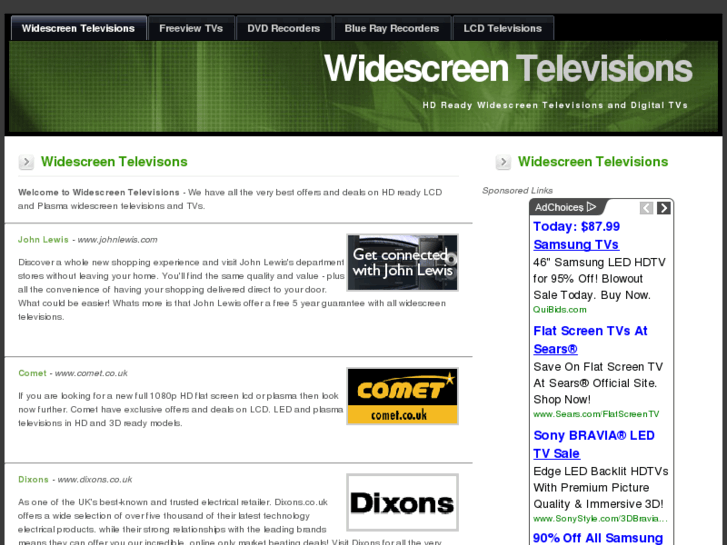 www.widescreentelevisions.co.uk