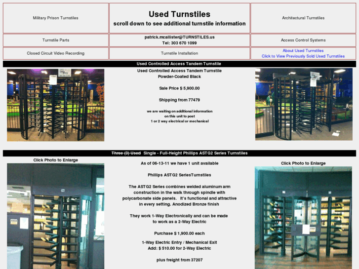 www.usedturnstiles.com