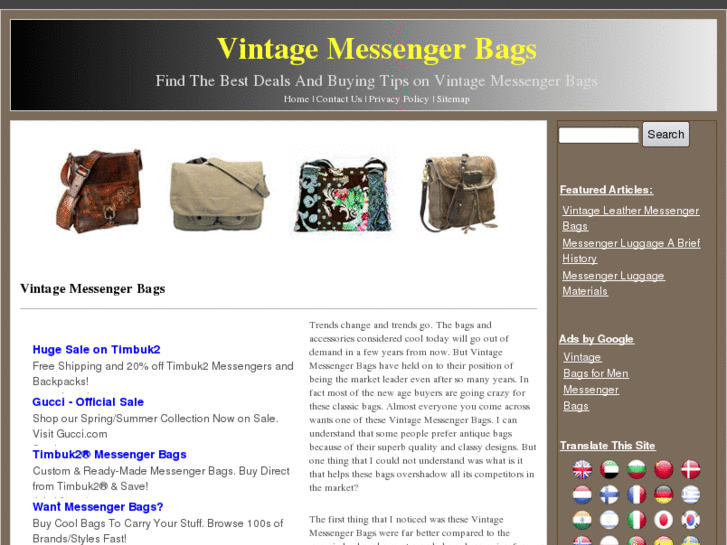 www.vintagemessengerbags.com