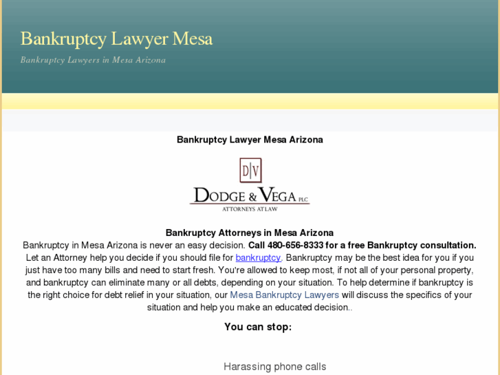 www.bankruptcylawyermesa.net