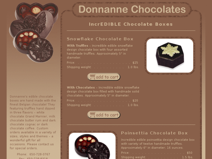 www.donnannechocolates.com