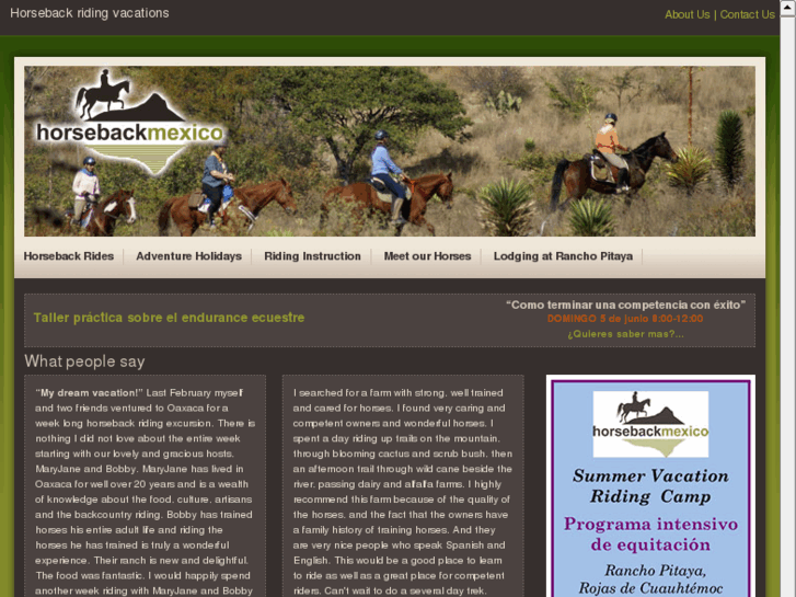 www.horsebackmexico.com