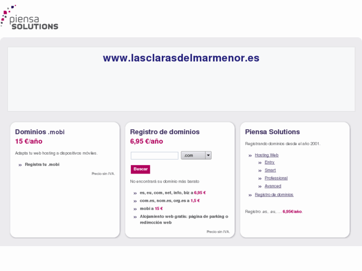 www.lasclarasdelmarmenor.es