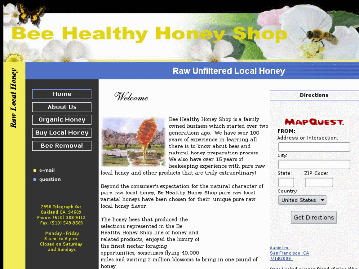 www.beehealthyhoneyshop.com