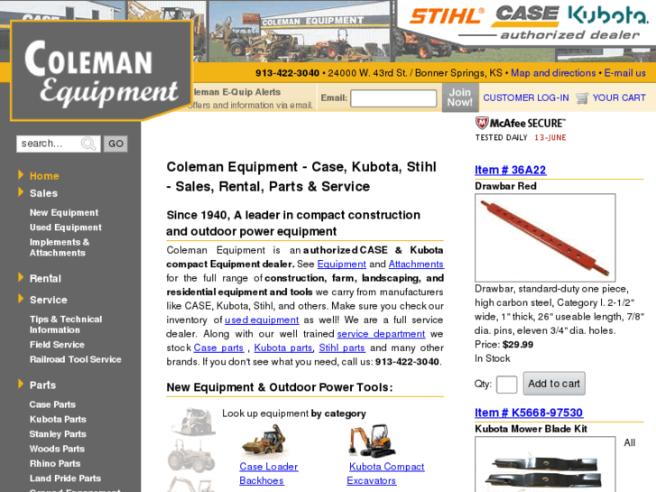 www.colemanequip.com