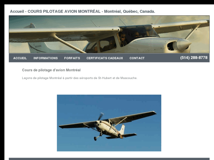 www.cours-pilotage-avion-montreal.com