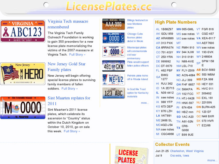 www.licenseplates.cc