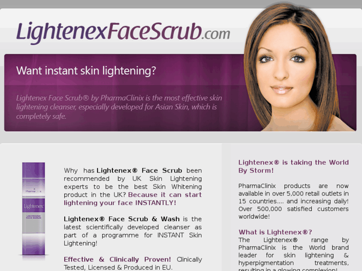 www.lightenexfacescrub.com