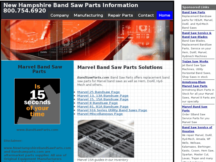www.newhampshirebandsawparts.com