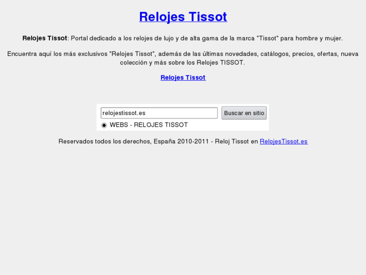 www.relojestissot.es