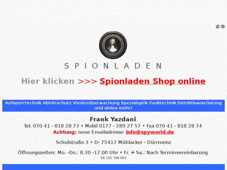 www.spionladen.biz