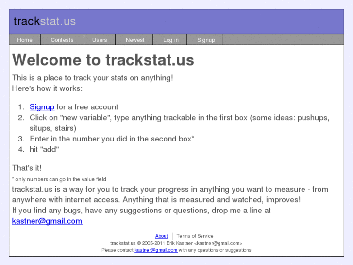 www.trackstat.us