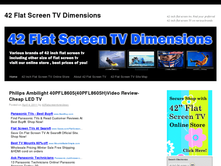 www.42flatscreentvdimensions.com