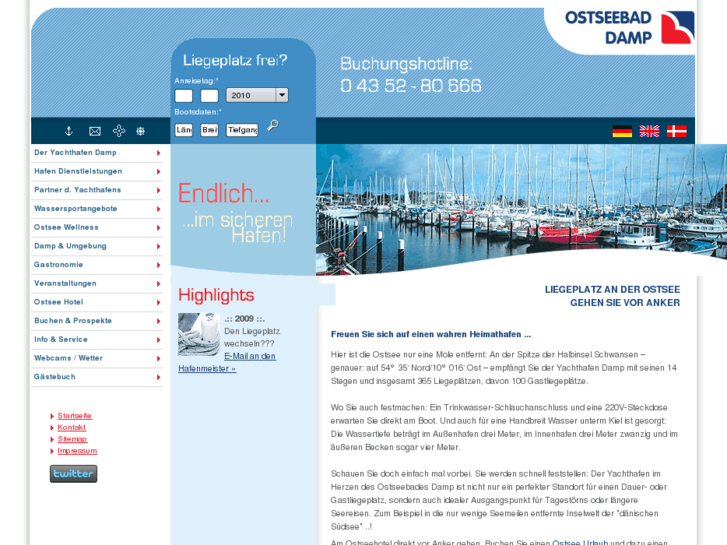 www.damp-yachthafen.de