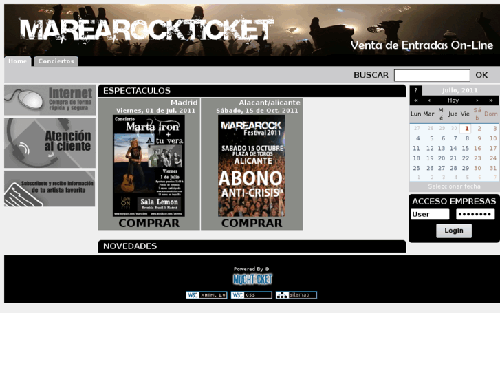 www.marearockticket.com