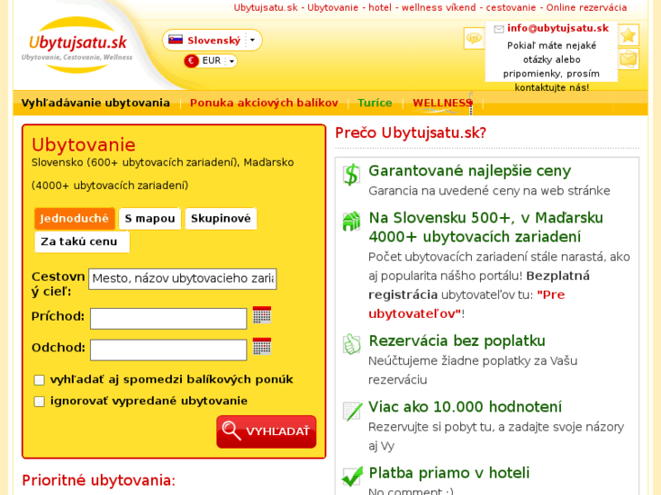 www.ubytujsatu.sk