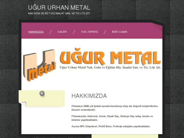 www.ugururhanmetal.com