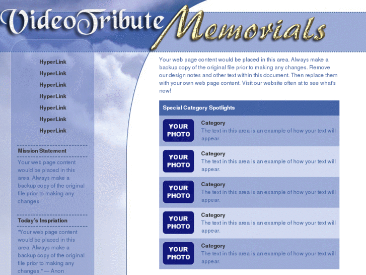 www.videotributememorial.com