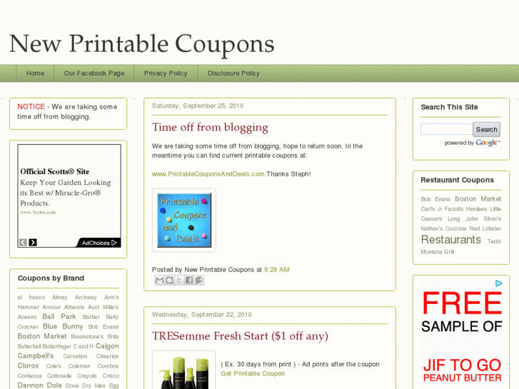 www.newprintablecoupons.com