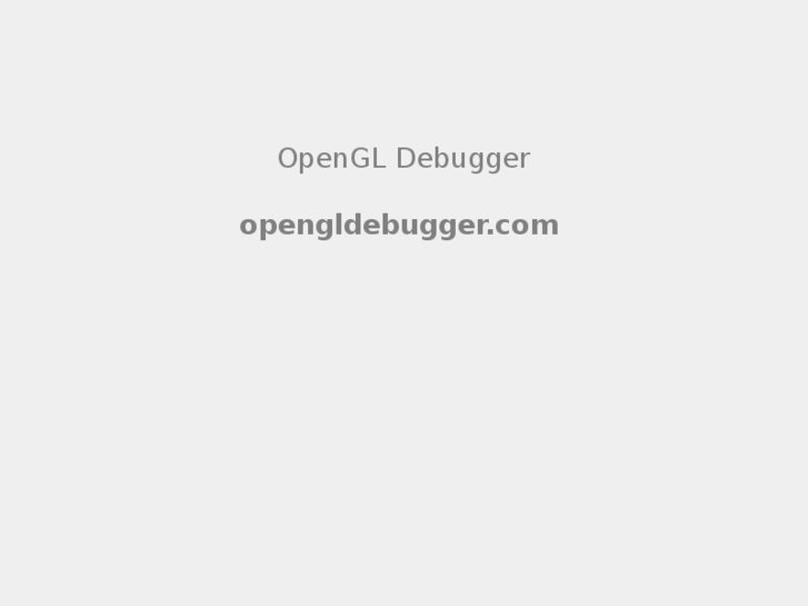 www.opengldebugger.com