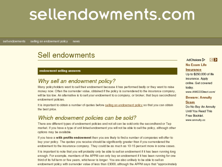 www.sellendowments.com