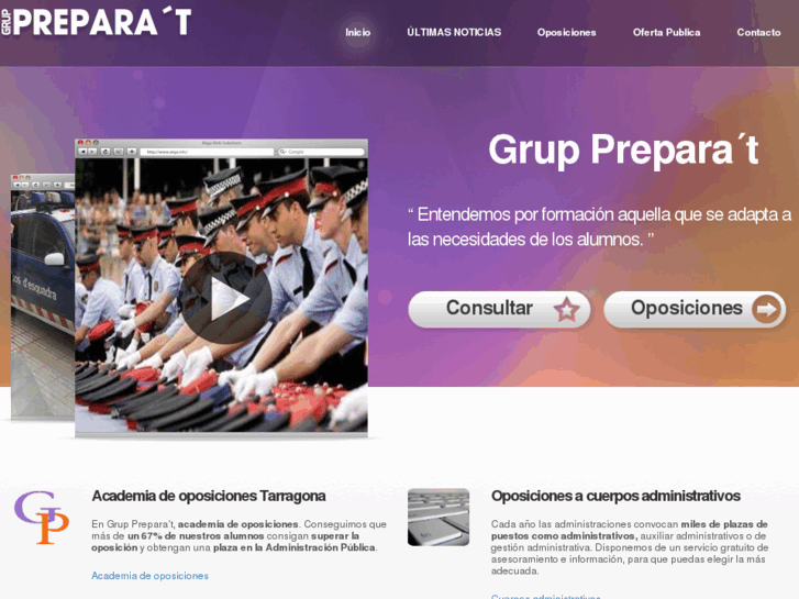 www.academiasoposicionestarragona.es