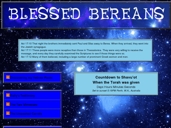 www.blessedbereans.org