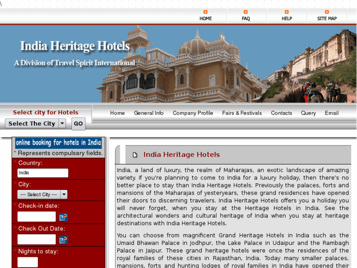 www.india-heritage-hotels.com