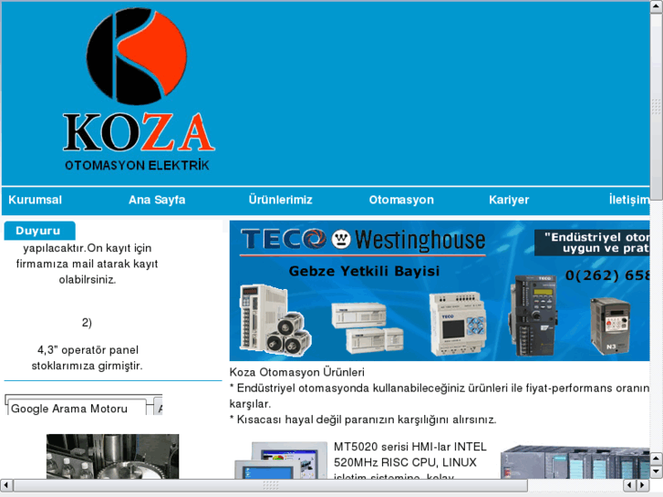 www.kozaotomasyon.com