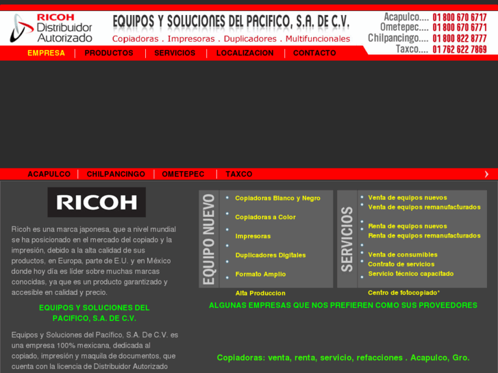 www.ricohcopiadorasimpresorasduplicadores.com