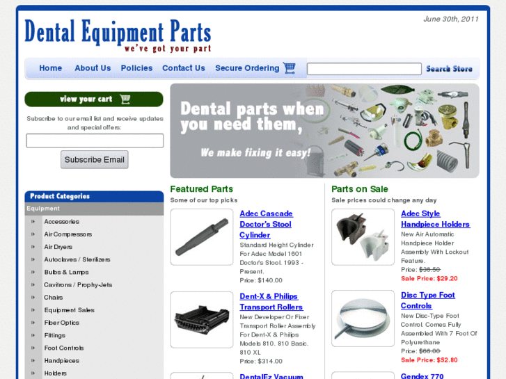 www.dentalequipmentparts.com