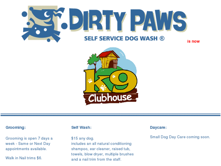 www.dirtypawsdogwash.com