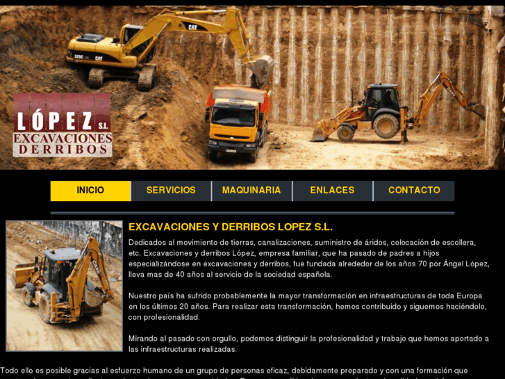 www.excavacionesyderriboslopez.com