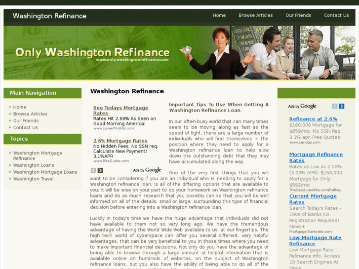 www.onlywashingtonrefinance.com