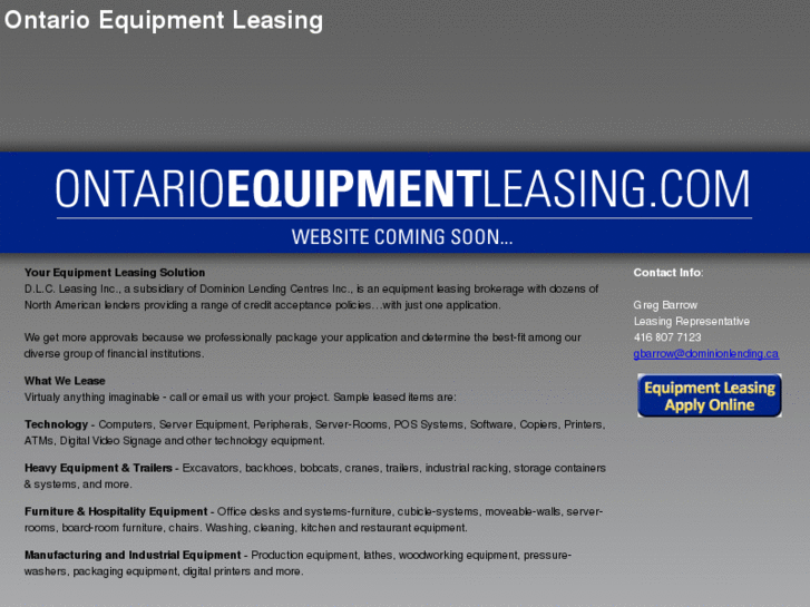 www.ontarioequipmentleasing.com