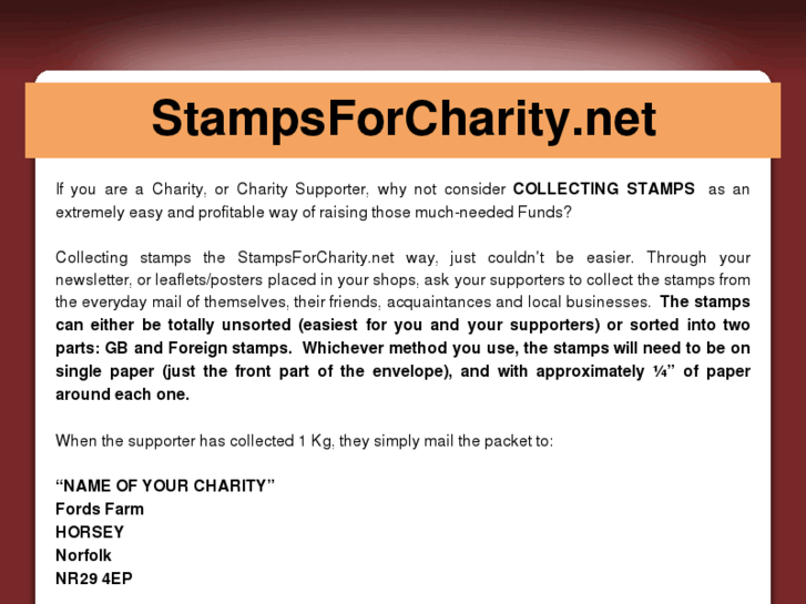 www.stampsforcharity.net