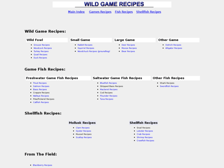 www.wildliferecipes.net