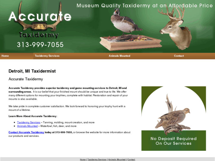 www.accuratetaxidermy.com