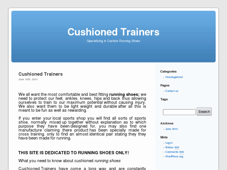 www.cushionedtrainers.com
