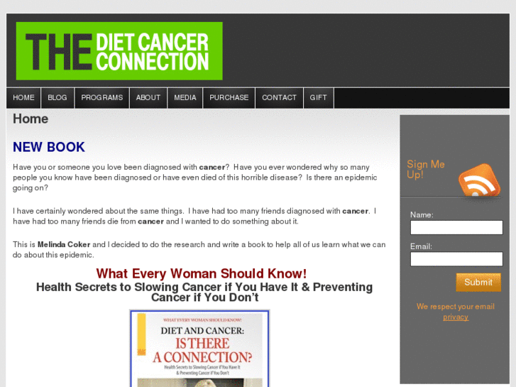 www.dietcancerconnection.com