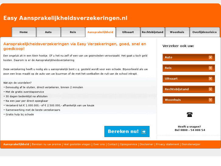 www.easy-aansprakelijkheidsverzekeringen.nl