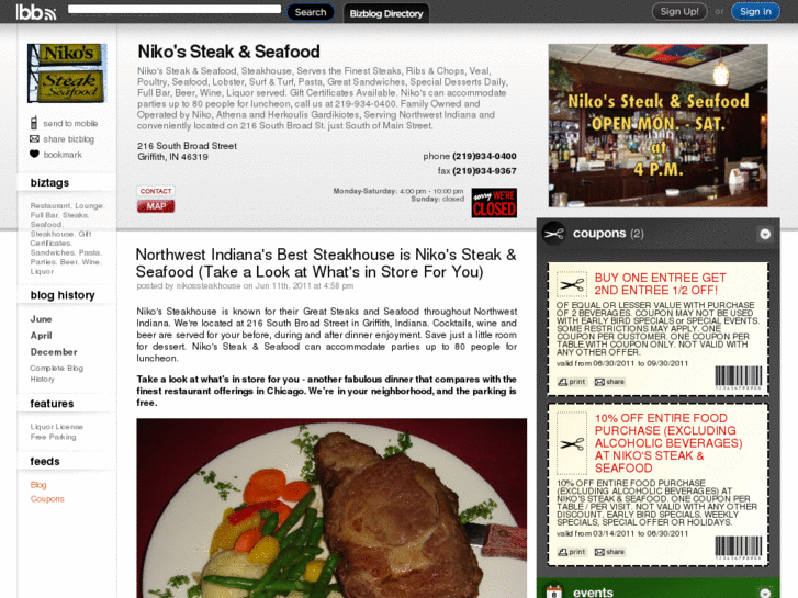 www.nikossteakandseafood.com