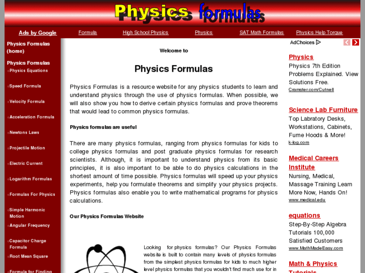 www.physics-formulas.com