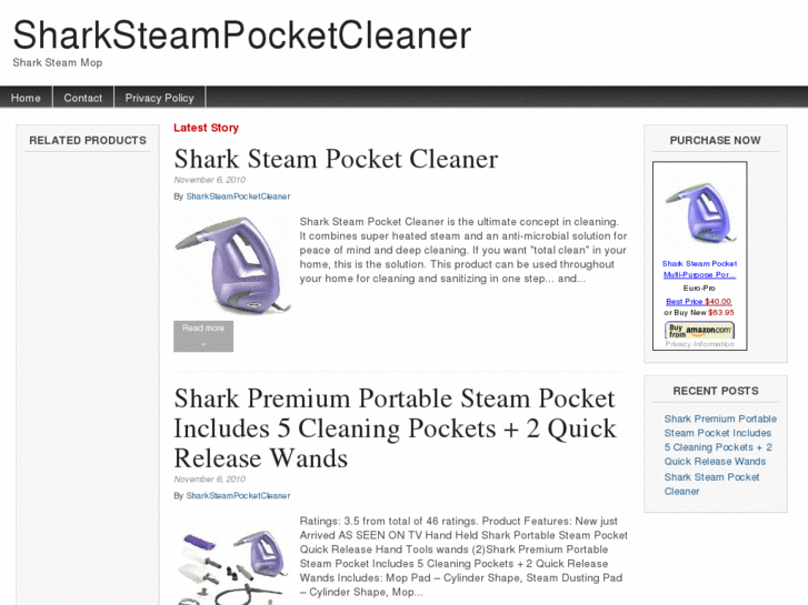 www.sharksteampocketcleaner.com